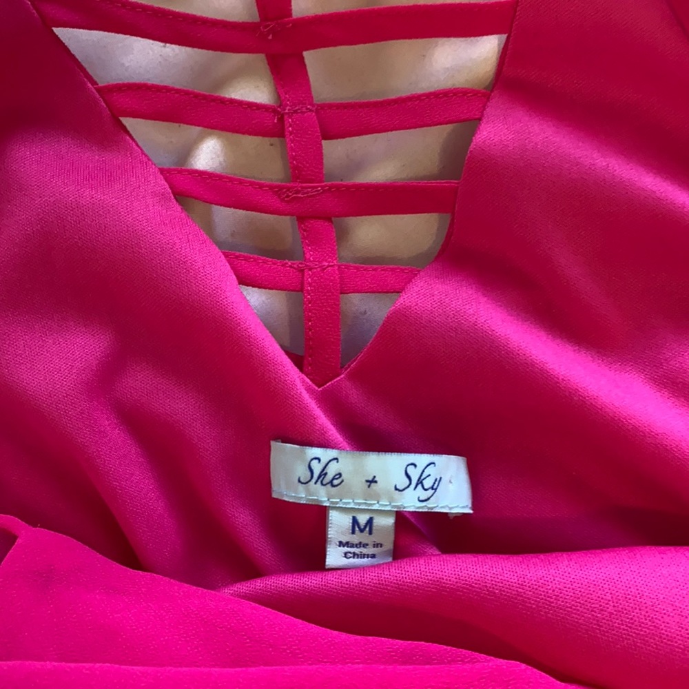 Pink summer romper!